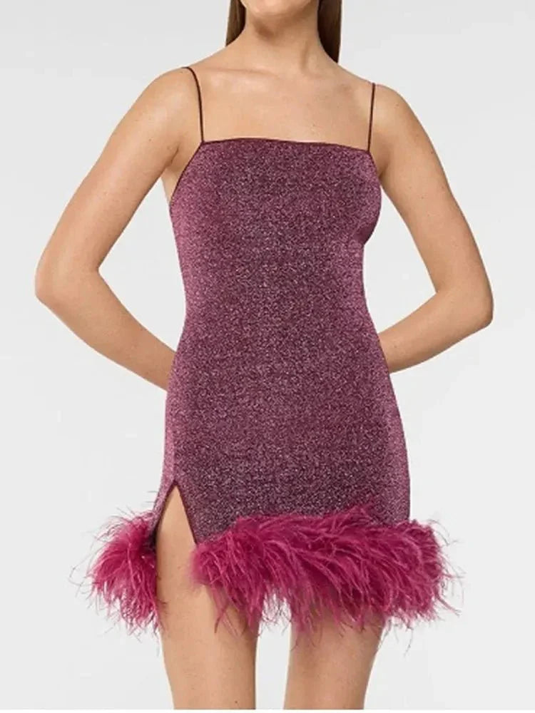 Feather - Glitter Dress