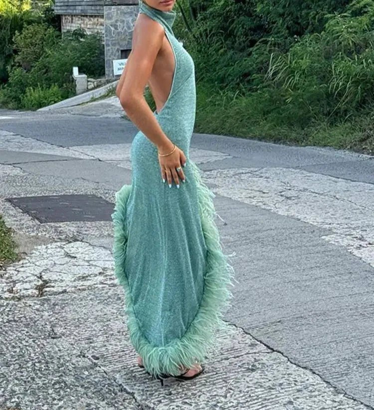 Feather - Glitter Dress