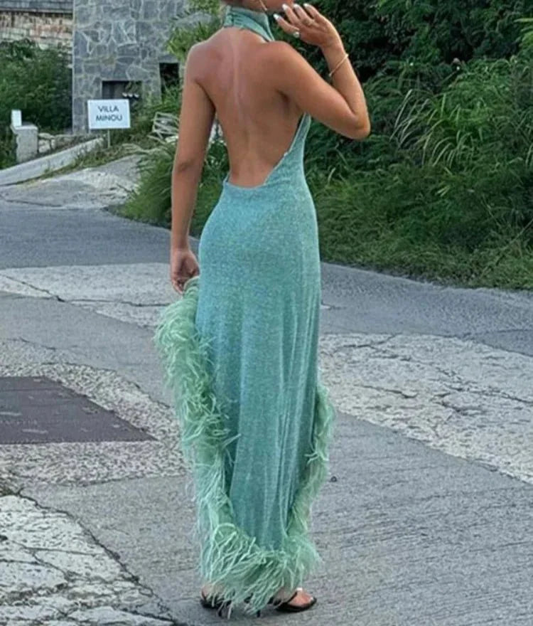 Feather - Glitter Dress