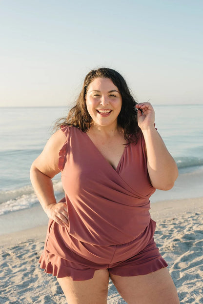 Sophie | Swimsuit with Ruffles and Built-in Bra