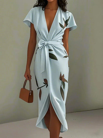 Amira | Satin Wrap Dress